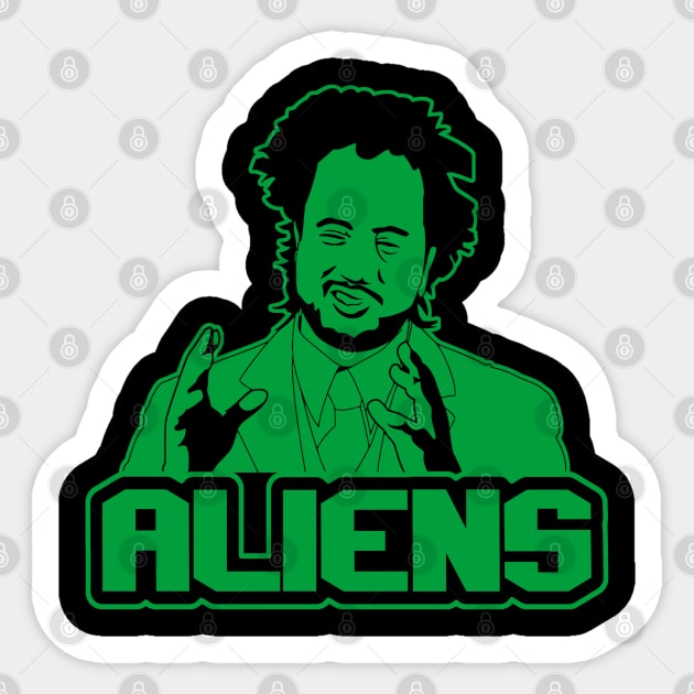 Aliens Sticker by carloj1956